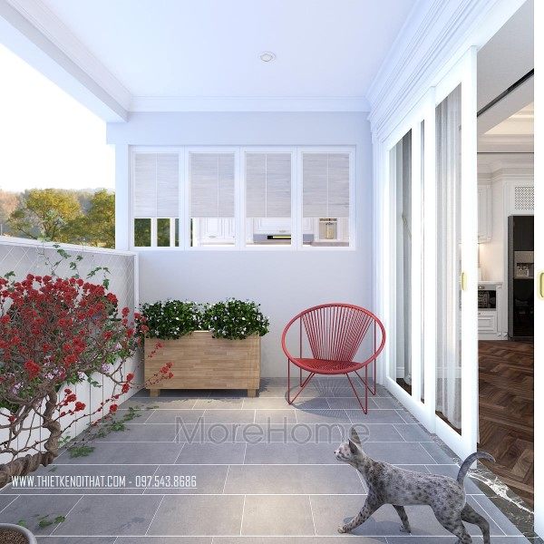 Thiết kế ban công chung cư Hei Tower